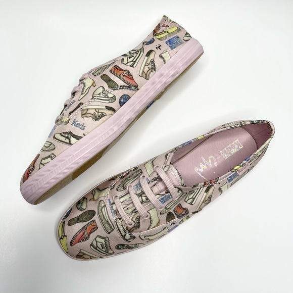 NEW Keds X CJW Collab Lilac Shoe Print Champion Sneakers US 7 - Picture 6 of 8